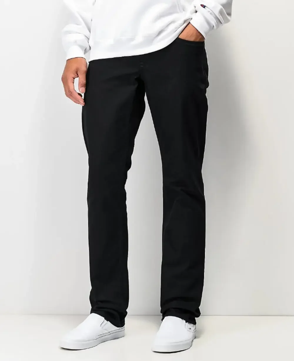 Empyre Skeletor Jeans Black Low Rise Mens 32 Slim Flare Minimal Skate Streetwear